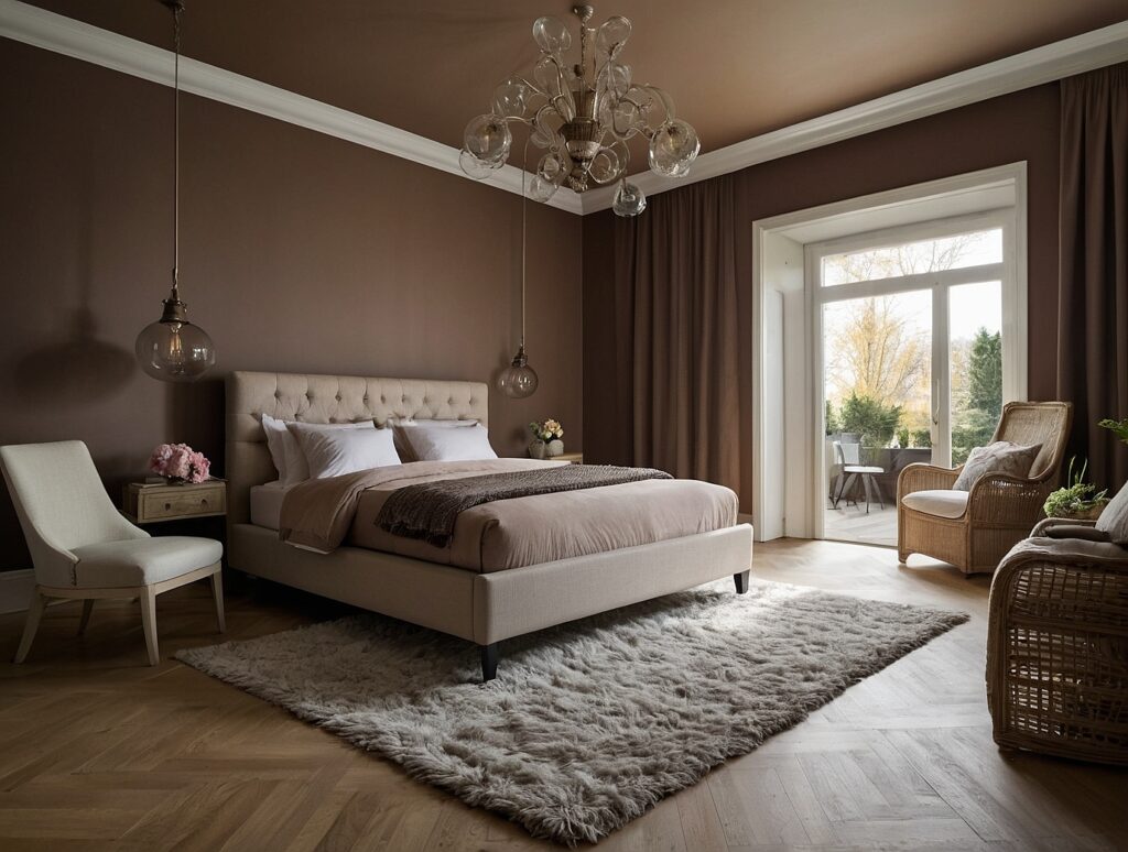 Trendfarbe Mocha Mouse Schlafzimmer
